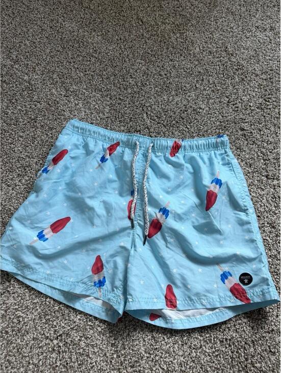Other - AMERICANA | 4TH OF JULY Molokai Mens Swim Trunks RED WHITE AND BLUE Popsicles